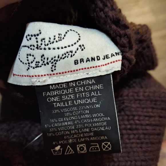 True Religion Wool Cashmere Blend Knitted Gloves. Never Worn. - Picture 7 of 13